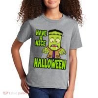Have A Nice Halloween Frankenstein Monster Kids T-Shirt thumb 2