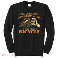 He Also Needs A Bicycle Cycling Biker Bicyclist Cyclist Sweatshirt thumb 0