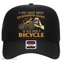 He Also Needs A Bicycle Cycling Biker Bicyclist Cyclist Hat thumb 0