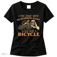 He Also Needs A Bicycle Cycling Biker Bicyclist Cyclist Women's T-Shirt thumb 0