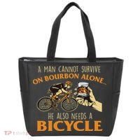 He Also Needs A Bicycle Cycling Biker Bicyclist Cyclist Tote Bag thumb 0