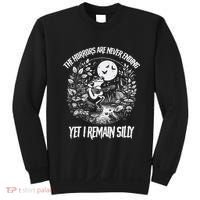 Horrors Are Never Ending Yet I Remain Silly Frog Sweatshirt thumb 0
