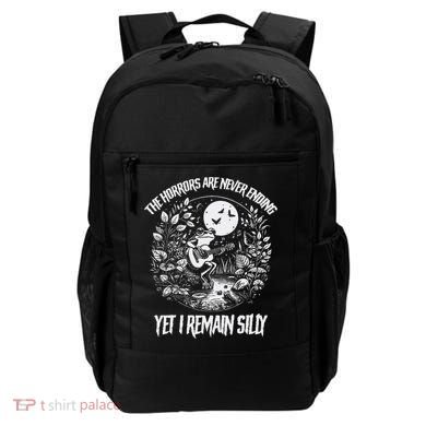 Horrors Are Never Ending Yet I Remain Silly Frog Backpack