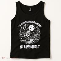 Horrors Are Never Ending Yet I Remain Silly Frog Tank Top thumb 2
