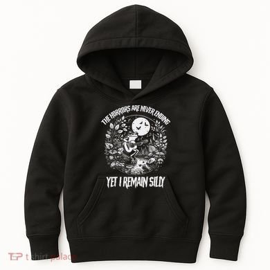 Horrors Are Never Ending Yet I Remain Silly Frog Kids Hoodie
