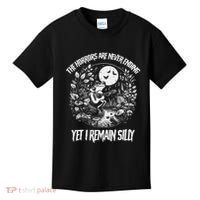 Horrors Are Never Ending Yet I Remain Silly Frog Kids T-Shirt thumb 0