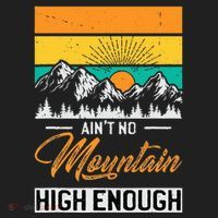 Hiker Aint No Mountain High Enough Hiking Trip Hiker Beanie thumb 2