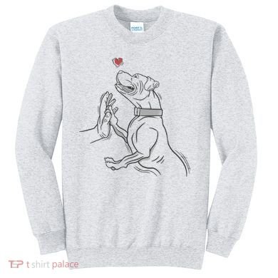 Hand Draw Pitbull Sweatshirt