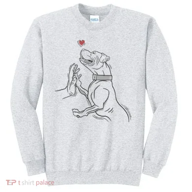 Hand Draw Pitbull Sweatshirt