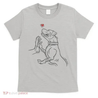Hand Draw Pitbull T-Shirt
