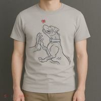 Hand Draw Pitbull T-Shirt thumb 3