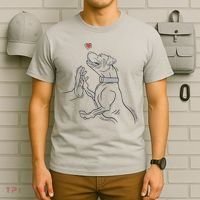 Hand Draw Pitbull T-Shirt thumb 6