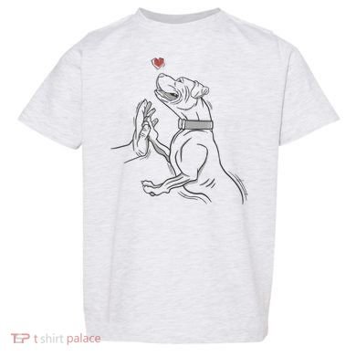 Hand Draw Pitbull Toddler T-Shirt
