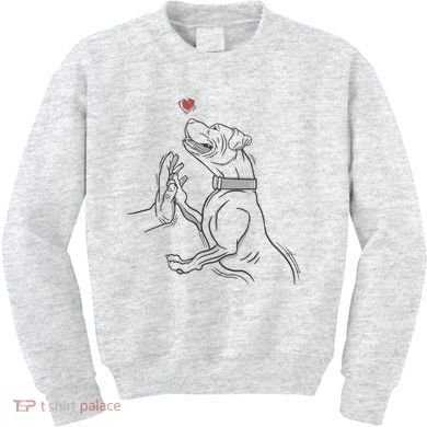 Hand Draw Pitbull Kids Sweatshirt