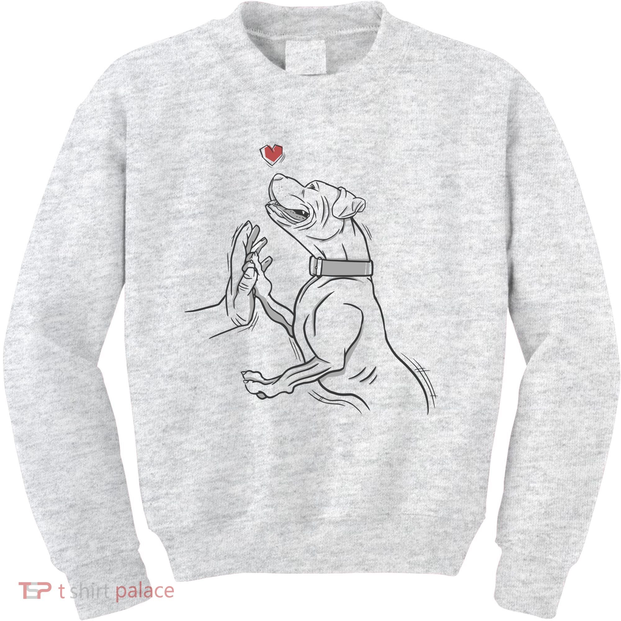 Hand Draw Pitbull Kids Sweatshirt