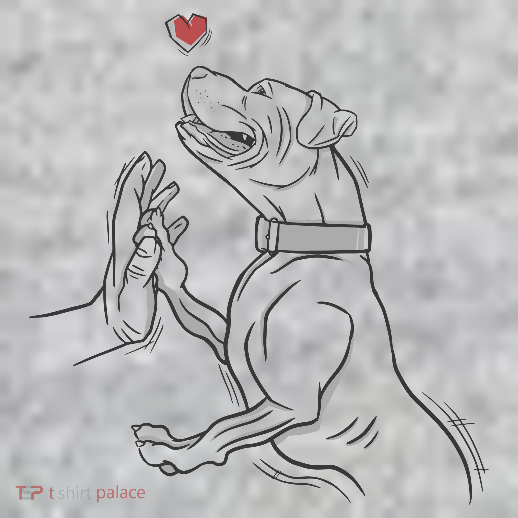 Hand Draw Pitbull Kids Sweatshirt