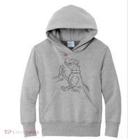 Hand Draw Pitbull Kids Hoodie thumb 0
