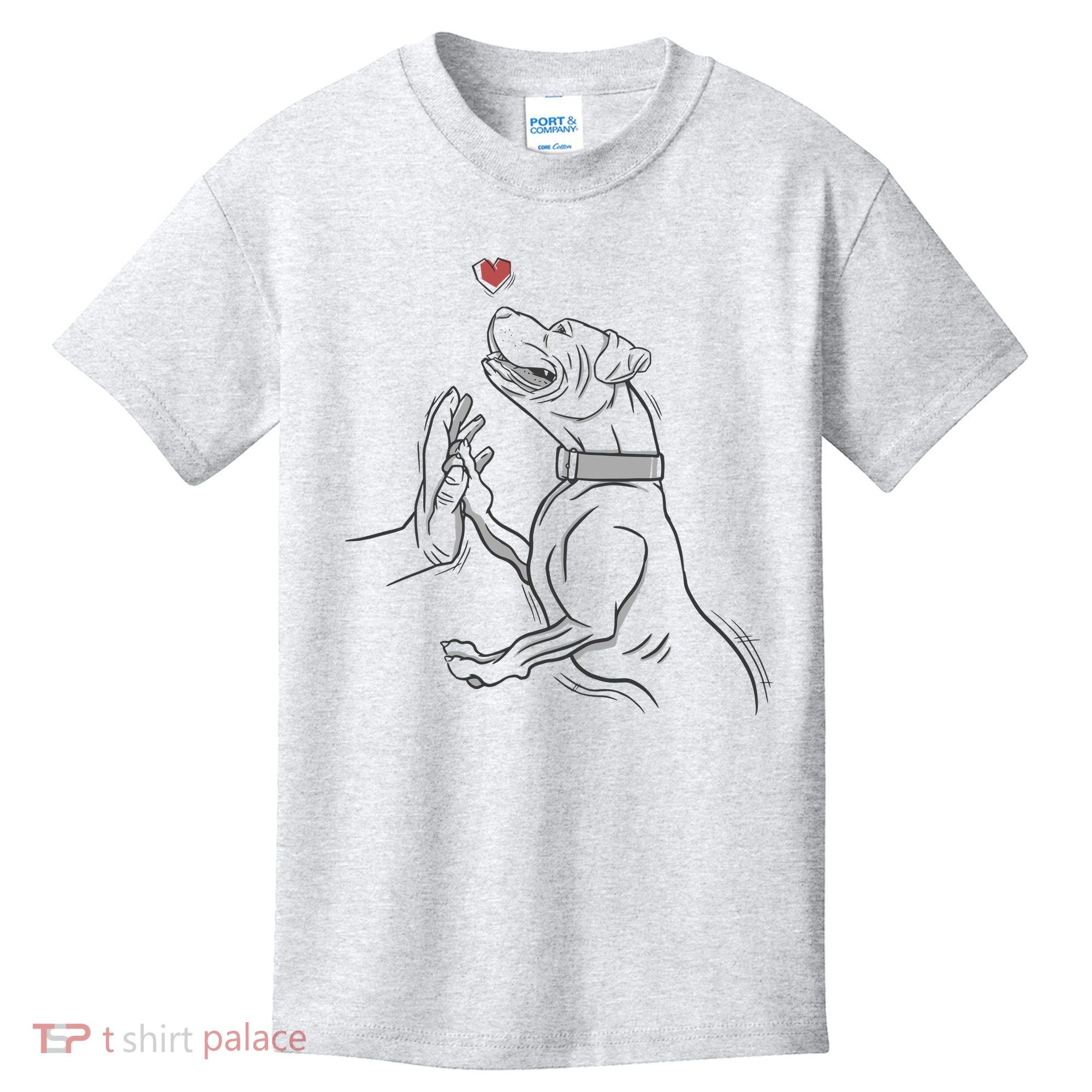 Hand Draw Pitbull Kids T-Shirt