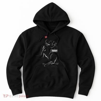 Hand Draw Pitbull Hoodie