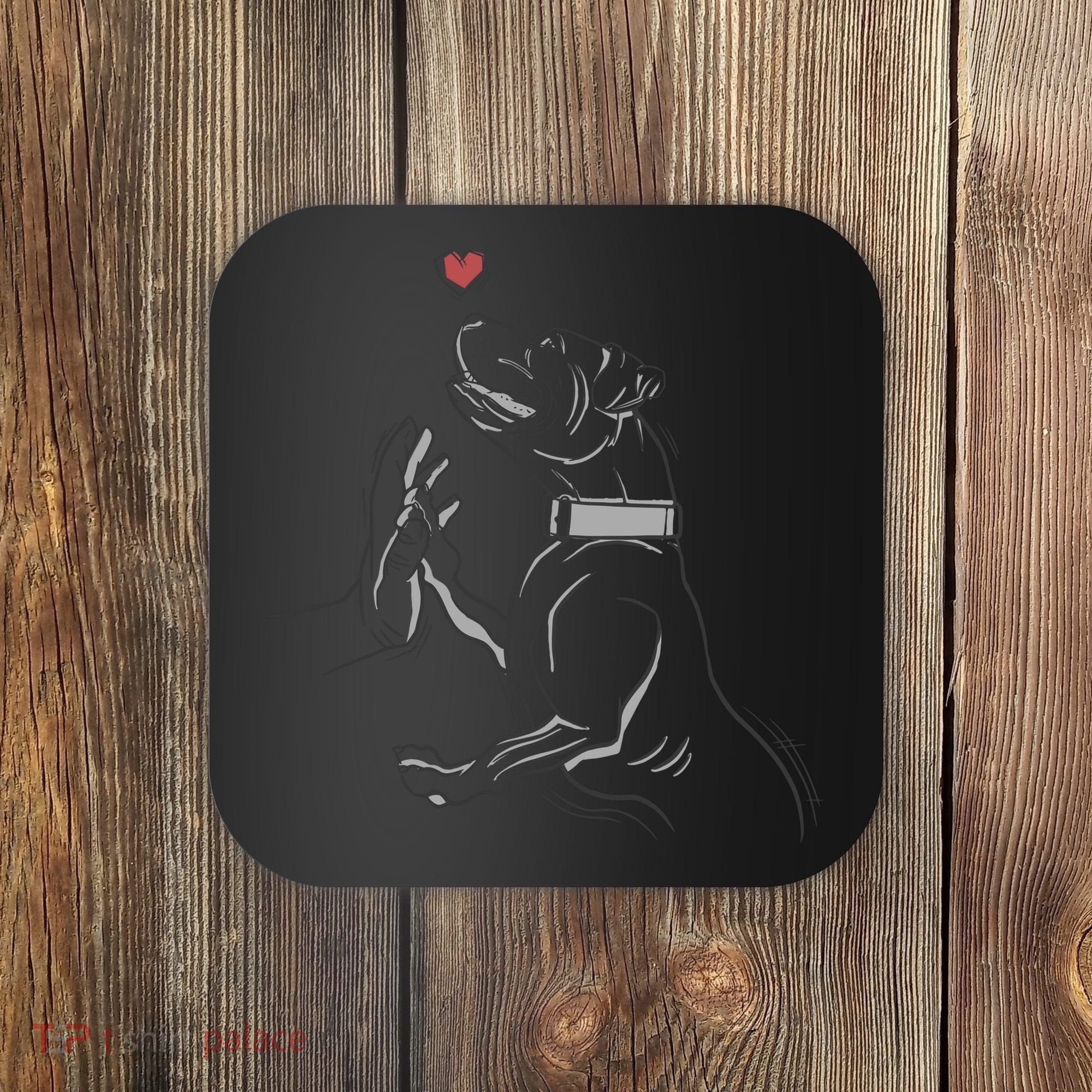 Hand Draw Pitbull Coaster