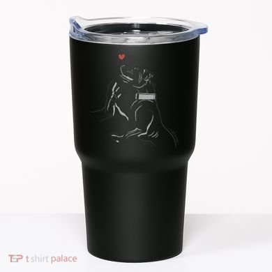 Hand Draw Pitbull Tumbler