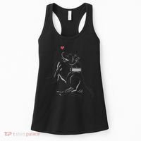 Hand Draw Pitbull Women's Tank Top thumb 0
