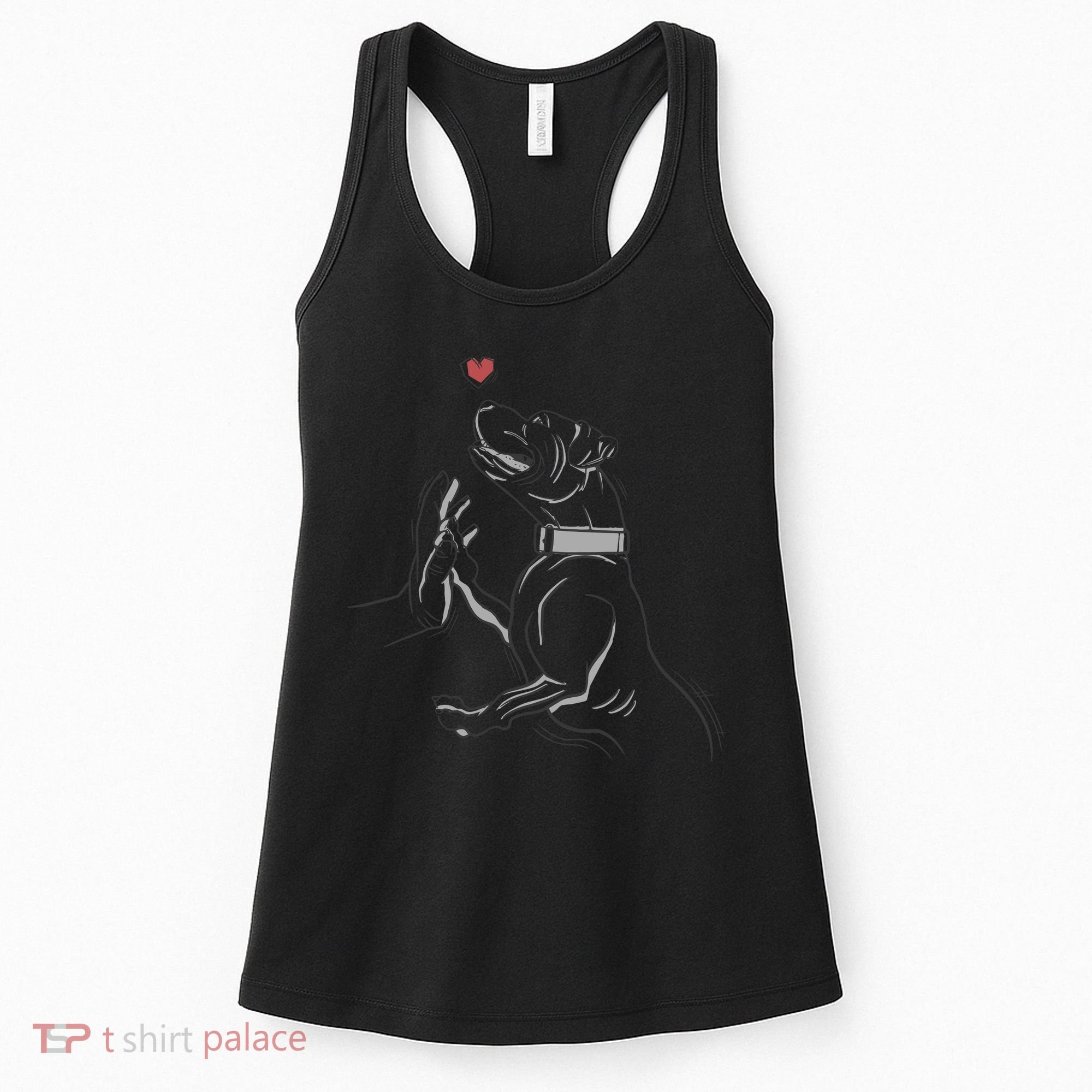 Hand Draw Pitbull Women's Tank Top