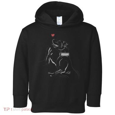Hand Draw Pitbull Toddler Hoodie