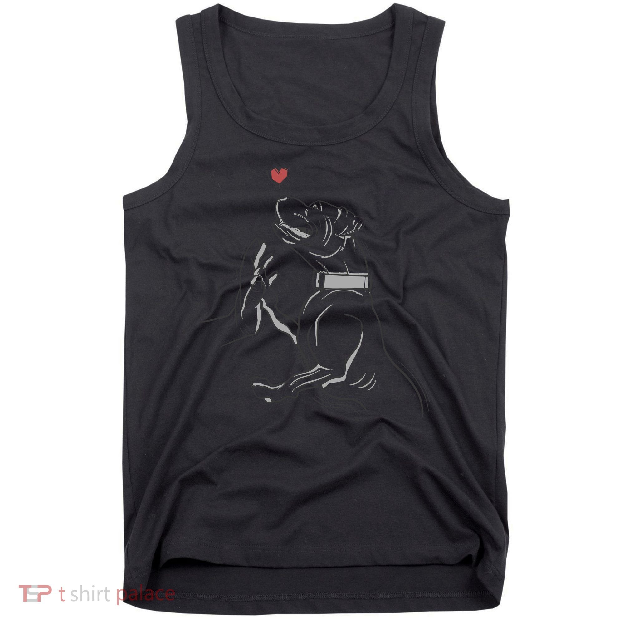 Hand Draw Pitbull Tank Top