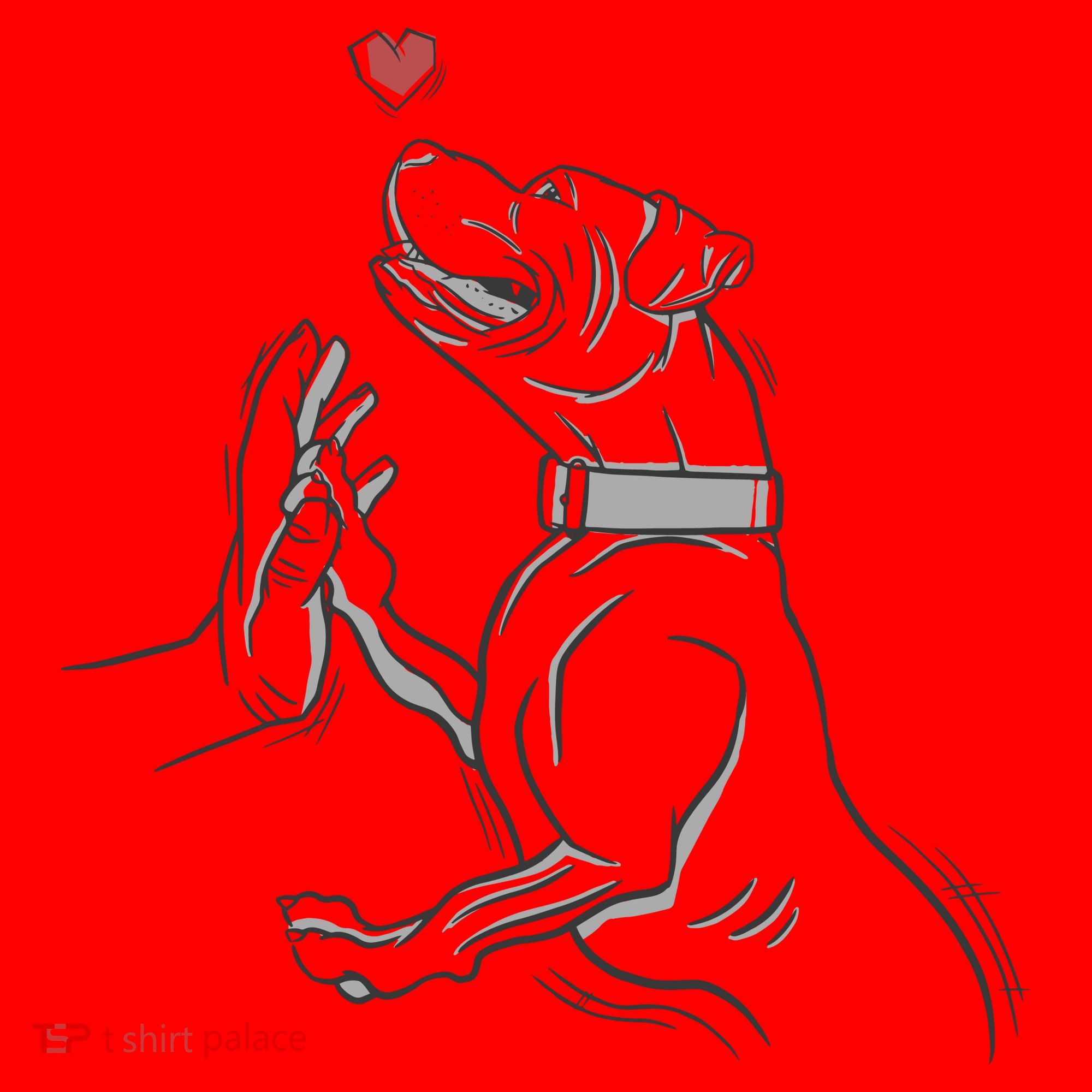 Hand Draw Pitbull Santa Hat