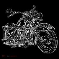 Hand Drawn Motorcycle Backpack thumb 2