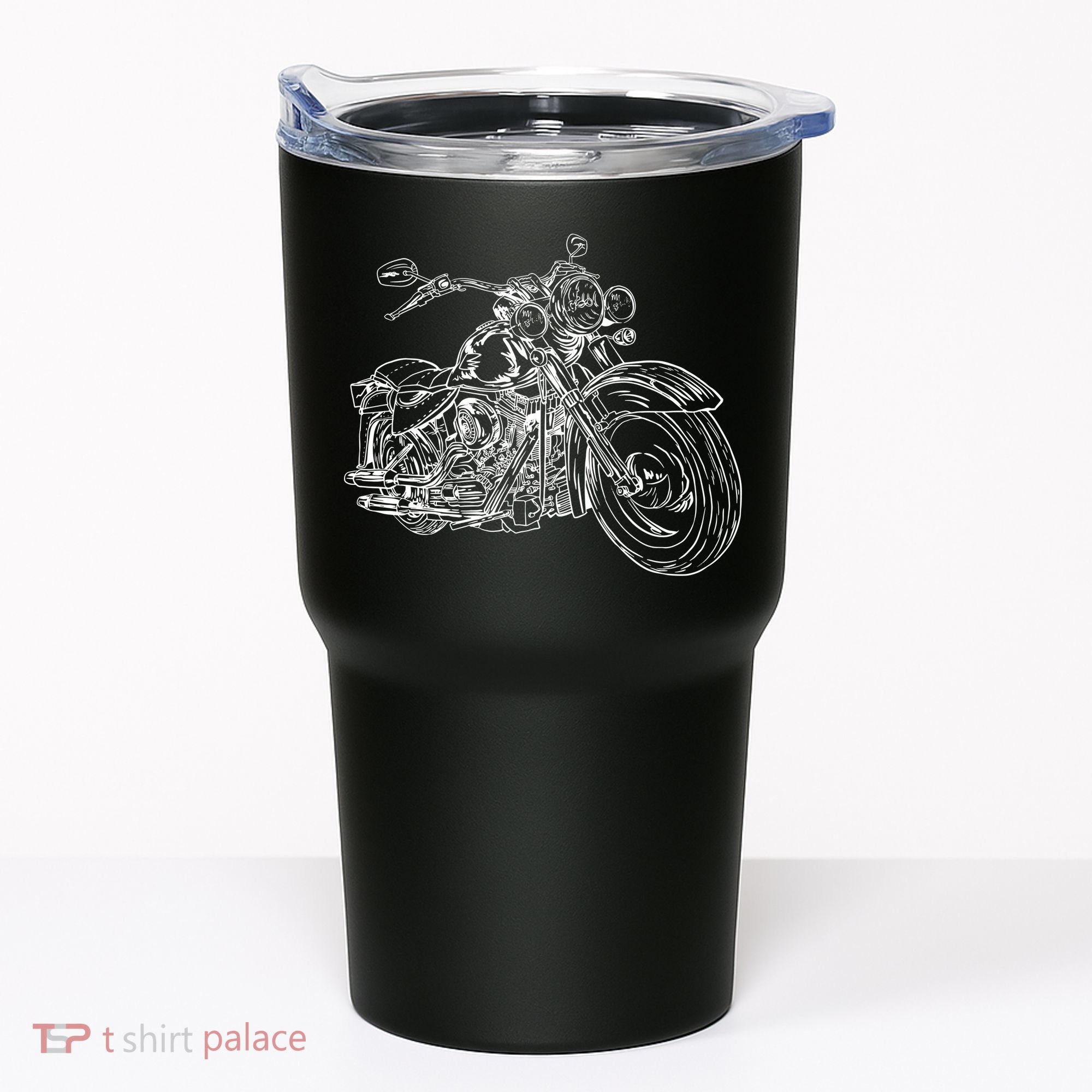 Hand Drawn Motorcycle Tumbler