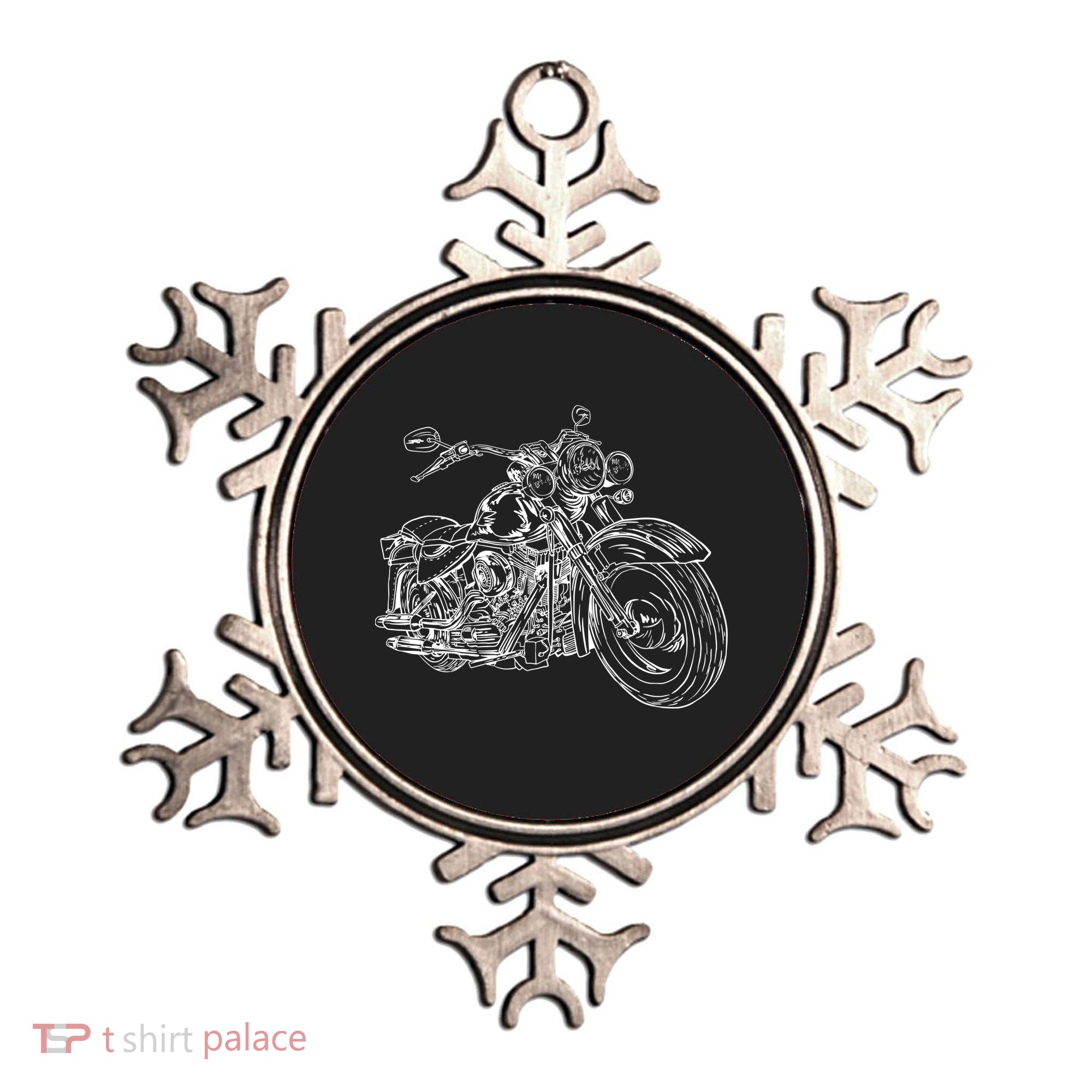 Hand Drawn Motorcycle Ornament