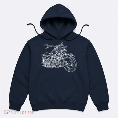 Hand Drawn Motorcycle Hoodie