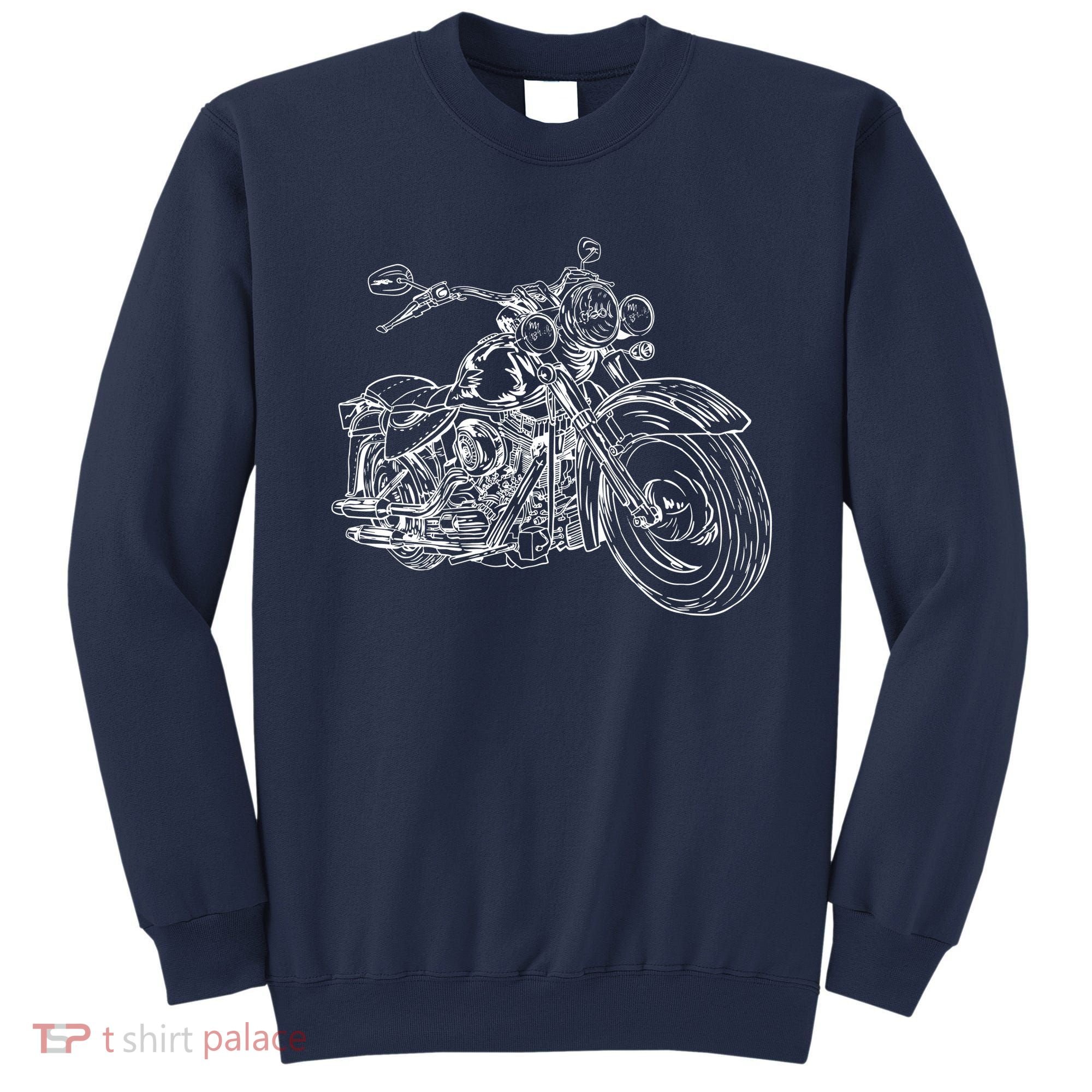Hand Drawn Motorcycle Sweatshirt