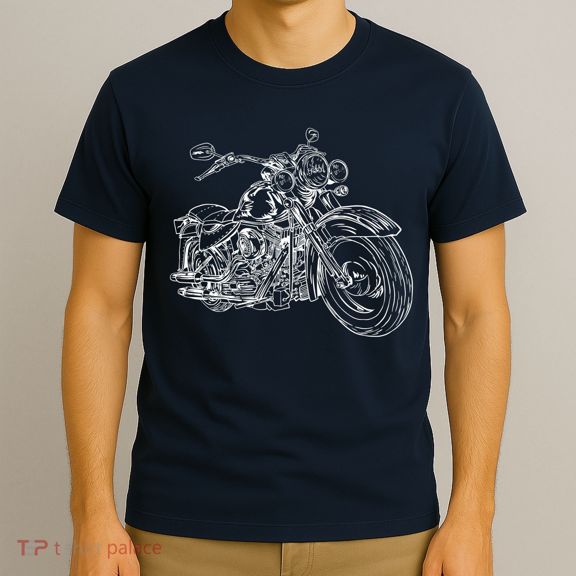 Hand Drawn Motorcycle T-Shirt