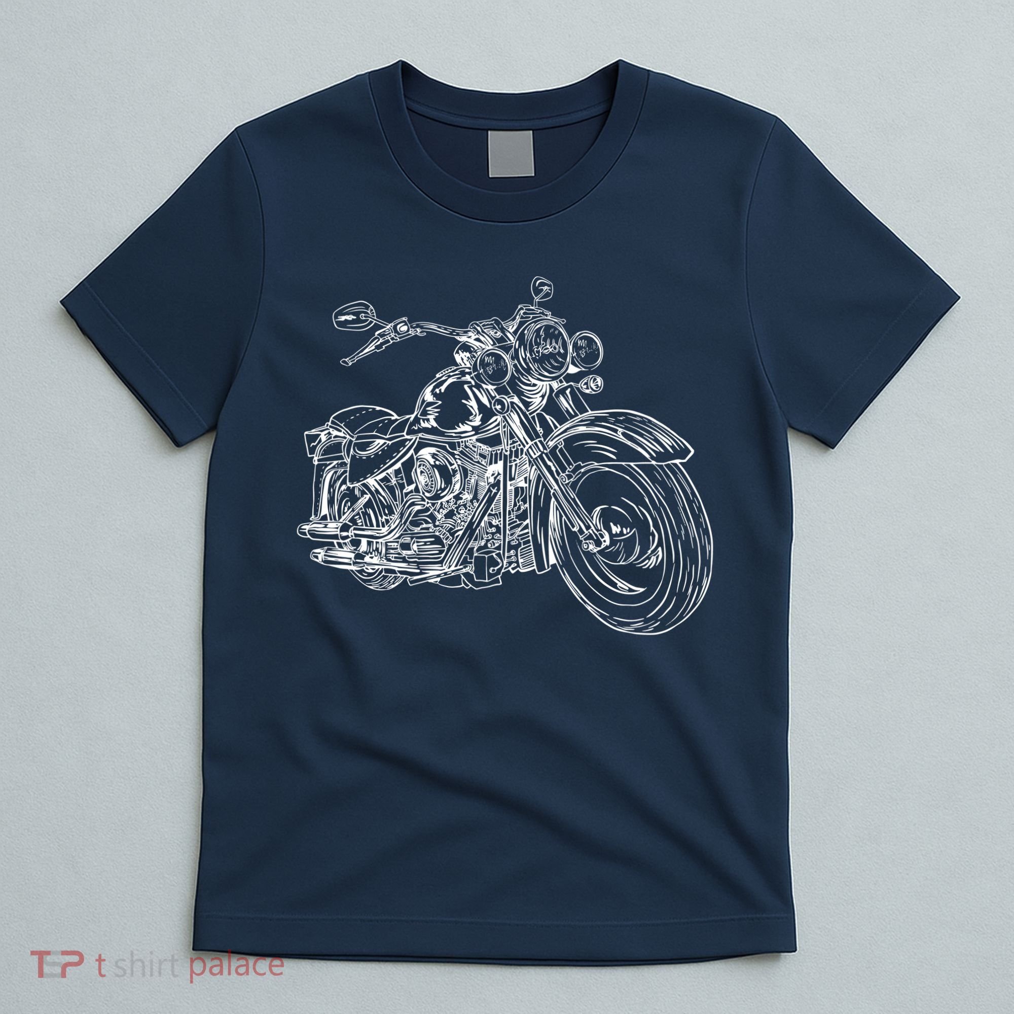 Hand Drawn Motorcycle T-Shirt