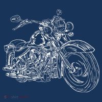 Hand Drawn Motorcycle Beanie thumb 2