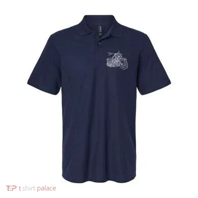 Hand Drawn Motorcycle Polo