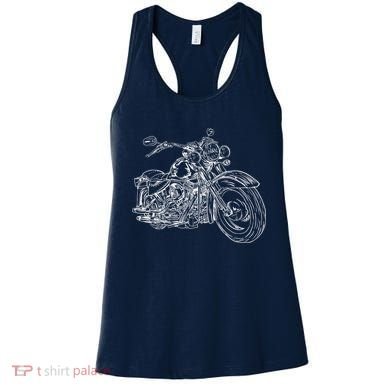 Hand Drawn Motorcycle Women's Tank Top