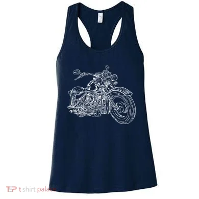 Hand Drawn Motorcycle Women's Tank Top