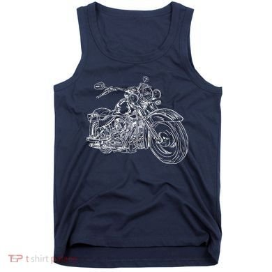Hand Drawn Motorcycle Tank Top