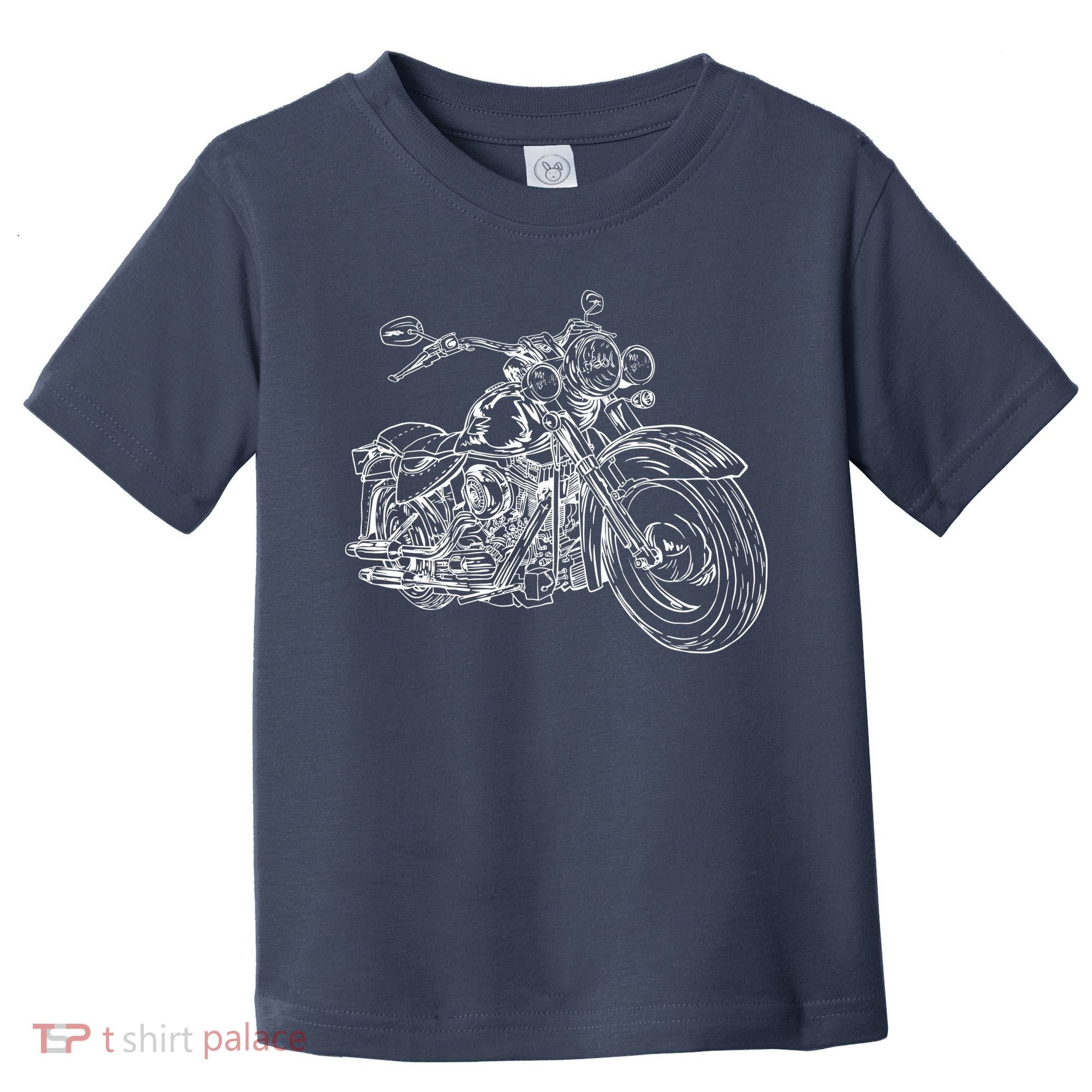 Hand Drawn Motorcycle Toddler T-Shirt