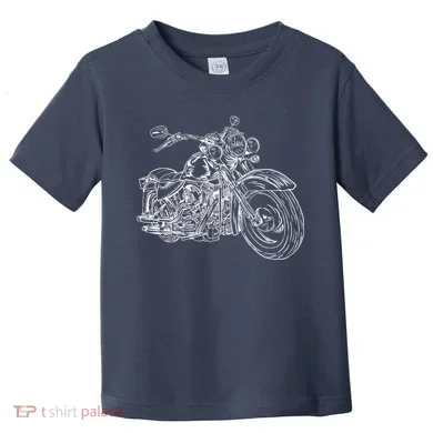 Hand Drawn Motorcycle Toddler T-Shirt