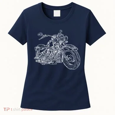 Hand Drawn Motorcycle Women's T-Shirt