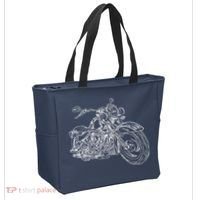 Hand Drawn Motorcycle Tote Bag thumb 2