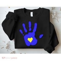 Hand Heart Down Syndrome Awareness Sweatshirt thumb 2