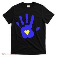 Hand Heart Down Syndrome Awareness T-Shirt thumb 0