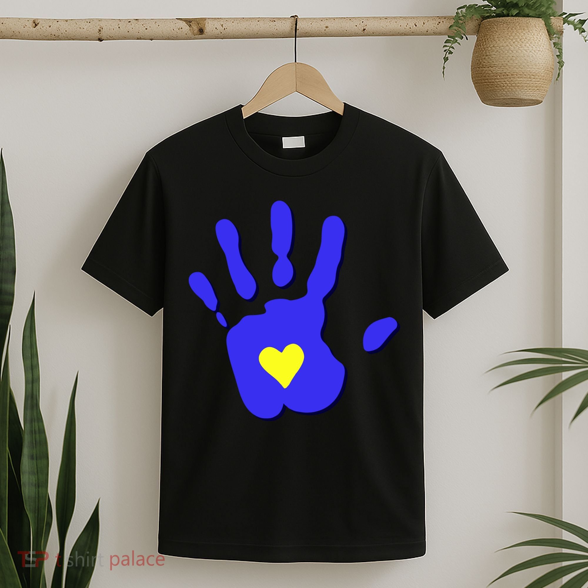 Hand Heart Down Syndrome Awareness T-Shirt