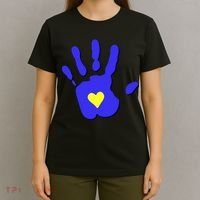 Hand Heart Down Syndrome Awareness T-Shirt thumb 4